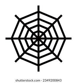 Spider web icon. vector illustration.