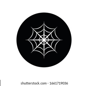 Spider web icon vector logo template