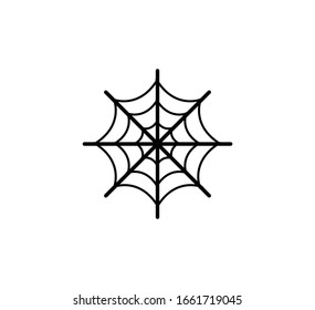 Spider web icon vector logo template