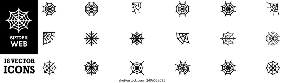 Spider Web icon Vector Logo Template Illustration Design. Vector Illustration. Vector Graphic. EPS 10