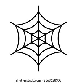 Spider web icon vector on trendy design.