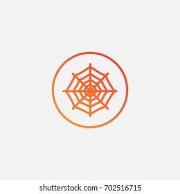 Spider  web  icon.gradient illustration isolated vector sign symbol