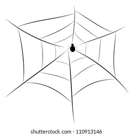 spider web illustration, for background.