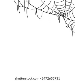 Fondo decorativo de ilustración de Web de araña