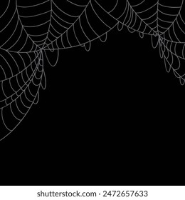 Spider web illustration decorative background