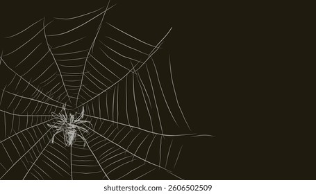 spider web illustration design vector