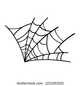 Spider web illustration, great as an element on a Halloween theme