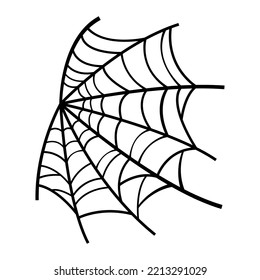Spider web illustration, great as an element on a Halloween theme