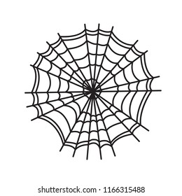 Spider web illustration. Spider web icon. Vector.