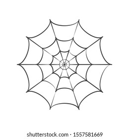 spider web  ilustration logo vector template 
