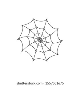spider web  ilustration logo vector template 