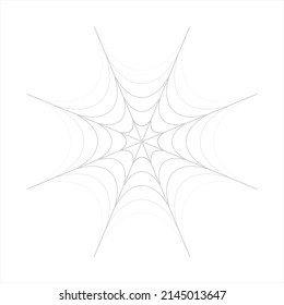 spider web isolated on white vector