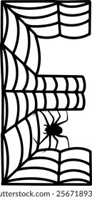 Spider Web Letter Alphabet E