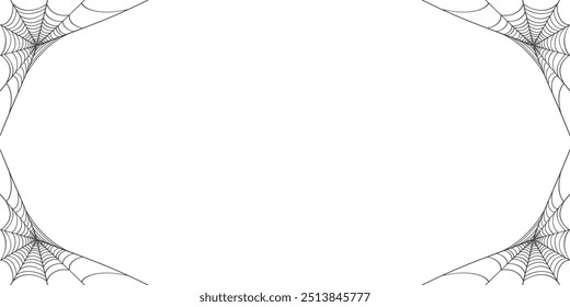 Spider web line art vector Eps
