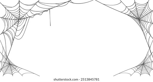 Spider web line art vector Eps