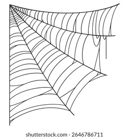 Eps vetorial da arte da linha da teia de aranha