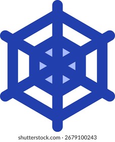 Diseño de icono de estilo de línea de Web araña