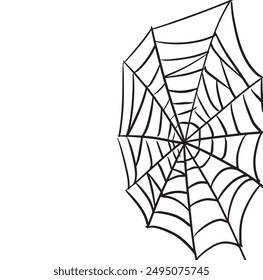 Spider Web Linien geometrische Formen Abstrakt Schwarz Illustration Hintergrund Ecke