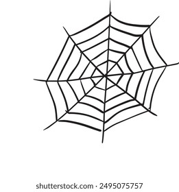 Spider web lines geometric shapes abstract black illustration background corner