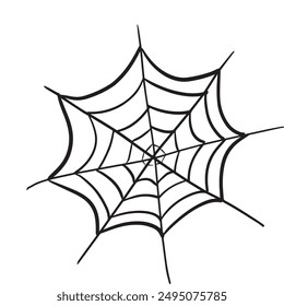 Spider web lines geometric shapes abstract black illustration background corner