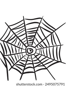 Spider web lines geometric shapes abstract black illustration background corner