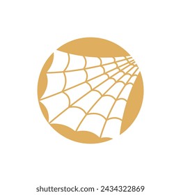 Spider web logo design with modern concept