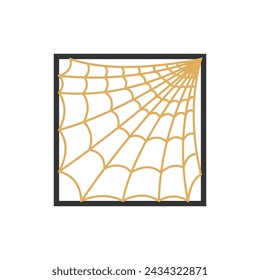 Spider web logo design with modern concept