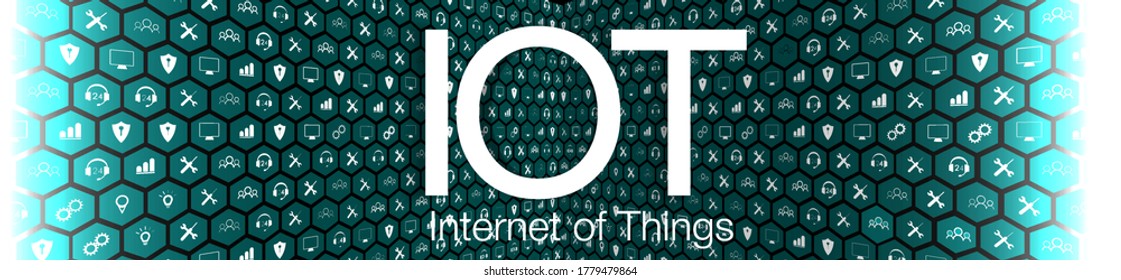 Spider web of network connections with on a futuristic blue background EPS10 Internet of things (IoT) and networking concept for connected devices