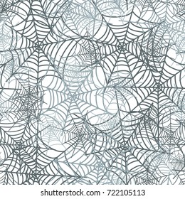 Spinnennetz, nahtloser Hintergrund. Nahtloses Webmuster