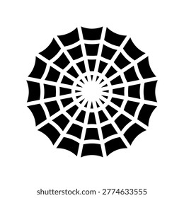 Spider Web Network Structure Icon for Mobile App and Web Design. Vector Illustration, eps10.