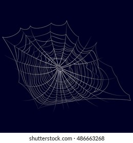  Spider web on a dark background. For use as logos on cards, in printing, posters, invitations, web design and other purposes.