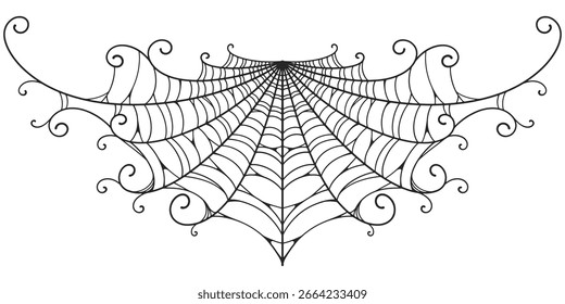 teia de aranha em eps vetores brancos