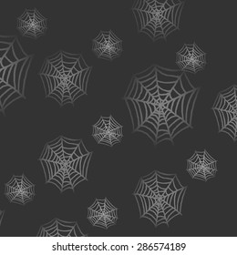 Spider web pattern background on dark grey