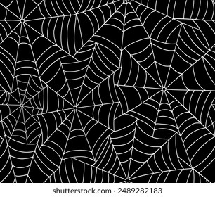 spider web pattern continuous vector pattern trend black white design