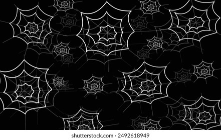 Spider web seamless background wallpaper happy halloween pattern 