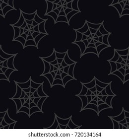 spider web seamless doodle pattern
