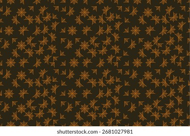 Spider web seamless pattern, spider web seamless background. Cute Halloween seamless pattern with spider webs. Flat vector illustration. Vector illustration of Halloween party