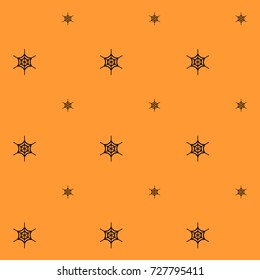 Spider web, Seamless Pattern for Halloween Background