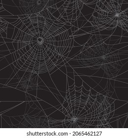 spider web - seamless vector repeat pattern - Colors are interchangeable on 2 layers, use it for wrappings, fabric, packaging and other print and design projects