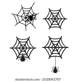 Spider Web set Halloween, Halloween Spider