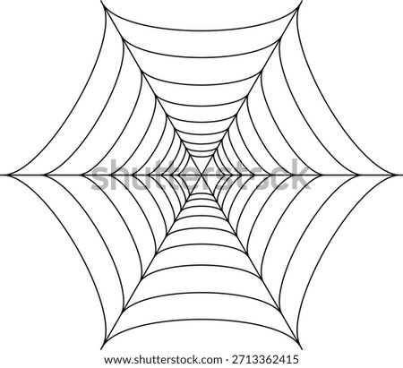 Spider web silhouette vector art design