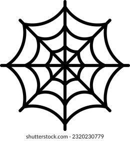 spider web silhouette vector. clipart, illustration