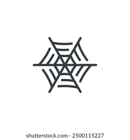 Spider web spiderweb icon, vector illustration