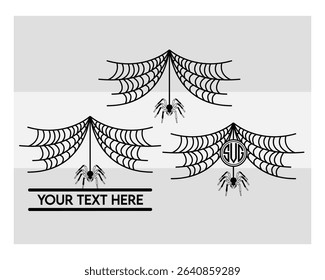 Spider Web, Spiderweb Silhouette, Spooky, Cobweb, Spiderweb, Corner Cobweb, Spider Web Outline,
Vector, Silhouette, Eps, Spider Web Monogram, Split Monogram, Circle Monogram