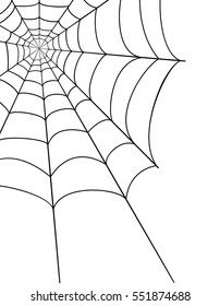 spider web stock vector illustration isolated on white background