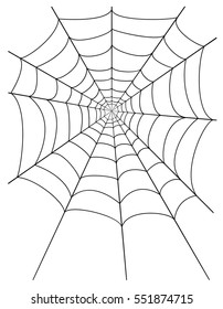 spider web stock vector illustration isolated on white background