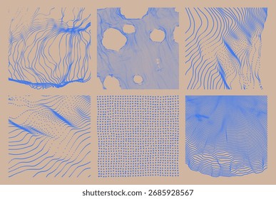 Teia de aranha rasgada. Fundo de ponto ondulado abstrato. Partículas dinâmicas Textura. Big data. Design para banner, folheto, cartaz, capa ou brochura. Ilustração de vetor 3D. 