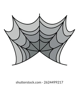 Spider web trap icon. Outline spider web trap vector icon color flat isolated
