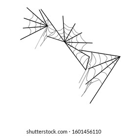 spider web vector, abstract design with a simple concept.