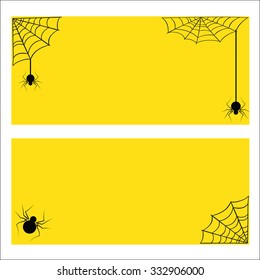 spider web Vector banner background